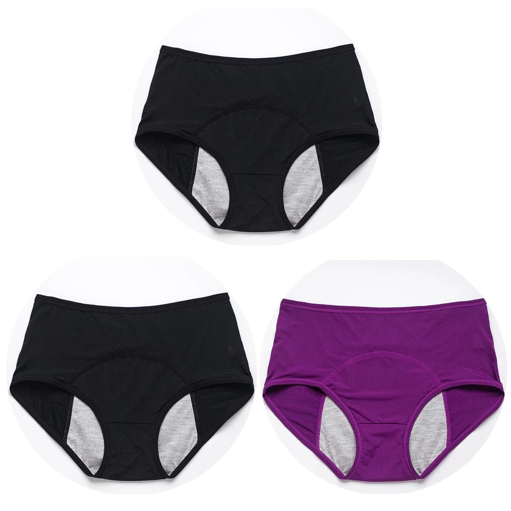 Menstrual Briefs Leak Proof Incontinence Environmetal Underwear Period Panties High Warm Female Women Sexy Pants Drop Shipping