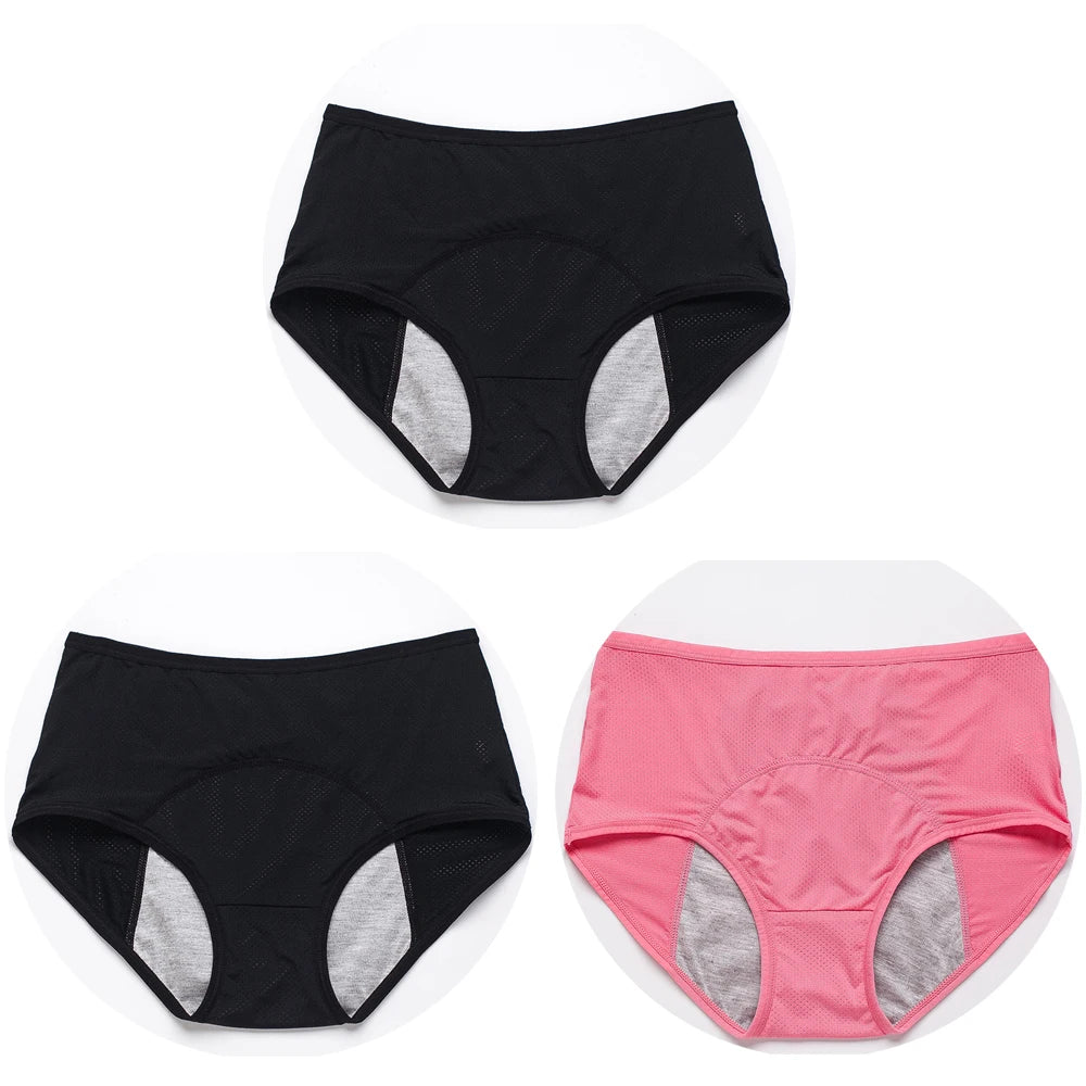 Menstrual Briefs Leak Proof Incontinence Environmetal Underwear Period Panties High Warm Female Women Sexy Pants Drop Shipping