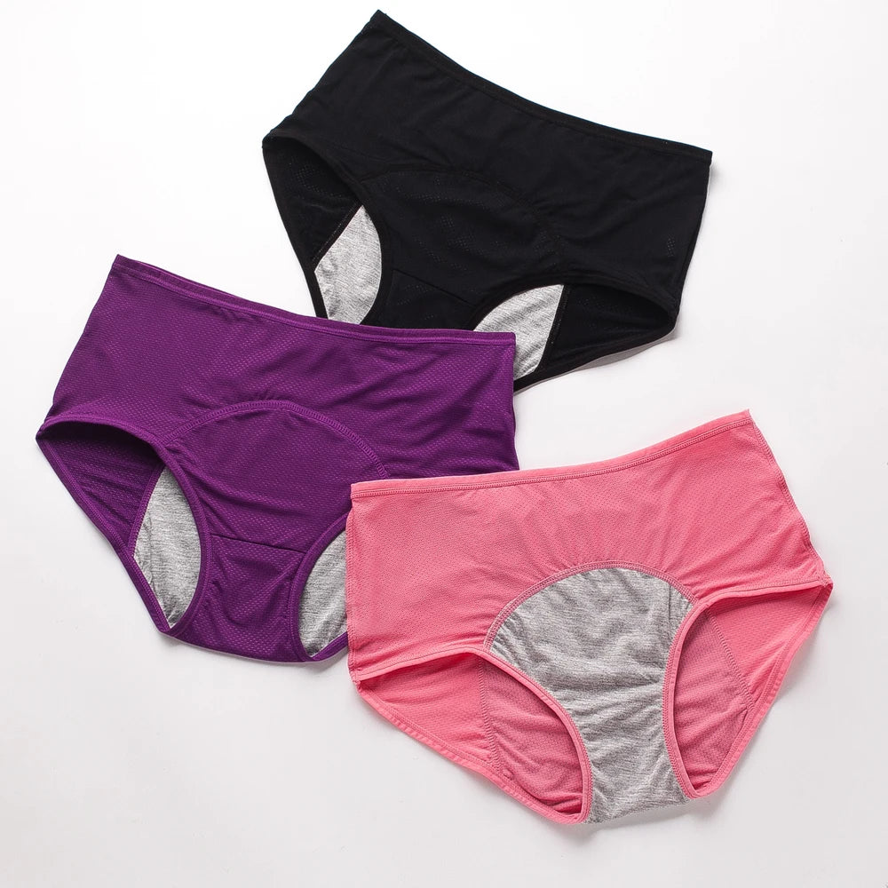 Menstrual Briefs Leak Proof Incontinence Environmetal Underwear Period Panties High Warm Female Women Sexy Pants Drop Shipping