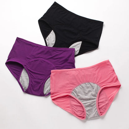 Menstrual Briefs Leak Proof Incontinence Environmetal Underwear Period Panties High Warm Female Women Sexy Pants Drop Shipping