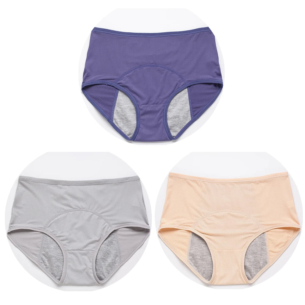 Menstrual Briefs Leak Proof Incontinence Environmetal Underwear Period Panties High Warm Female Women Sexy Pants Drop Shipping
