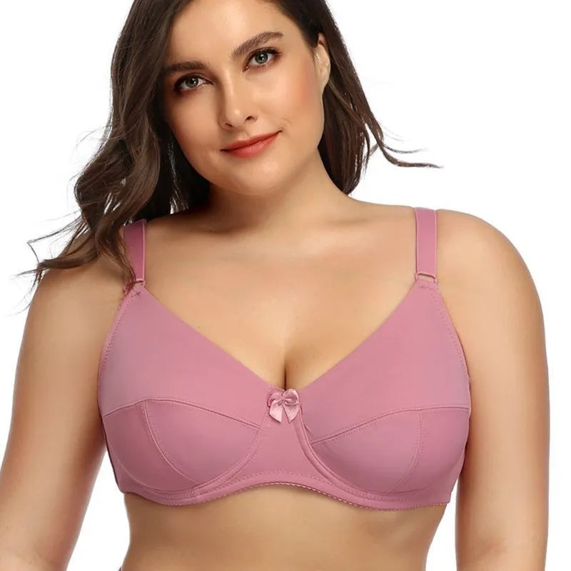 Beauwear Damesbeugel Plus Size Bh Volledige Dekking Niet-Gewatteerde Beha-Minimizer Ondergoed 36-52 D E F Kleur Zwart Nude Bh