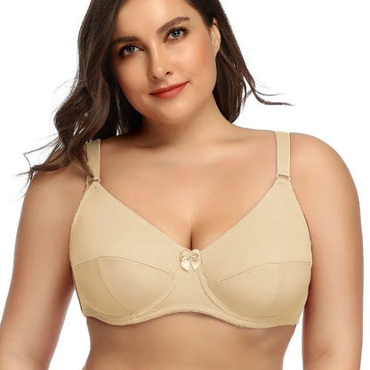 Beauwear Damesbeugel Plus Size Bh Volledige Dekking Niet-Gewatteerde Beha-Minimizer Ondergoed 36-52 D E F Kleur Zwart Nude Bh