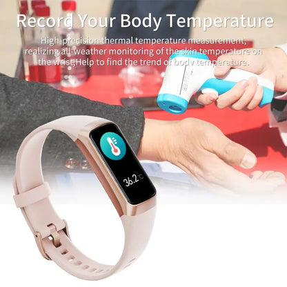 Lichte Amoled Smart Watch Heren 2023 Smart Band Vrouwen Hartslag Bloed Smartwarch Waterdicht Smart Armband Sport Fitness Tracker