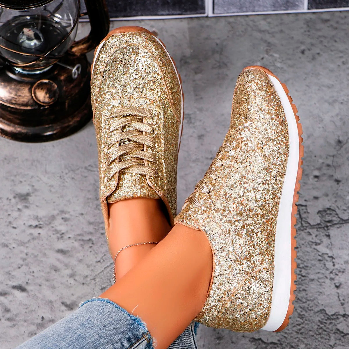 Lara - Glitter sneakers