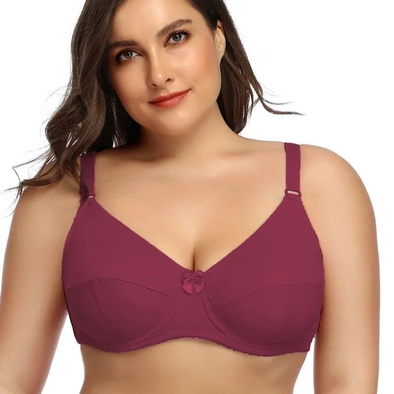 Beauwear Damesbeugel Plus Size Bh Volledige Dekking Niet-Gewatteerde Beha-Minimizer Ondergoed 36-52 D E F Kleur Zwart Nude Bh