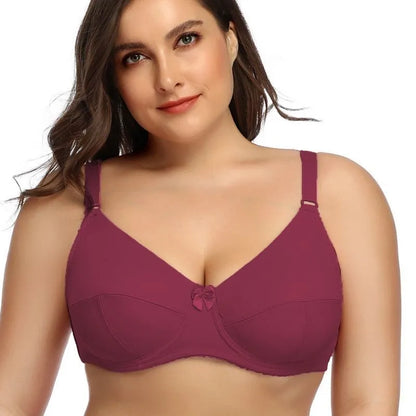 Beauwear Damesbeugel Plus Size Bh Volledige Dekking Niet-Gewatteerde Beha-Minimizer Ondergoed 36-52 D E F Kleur Zwart Nude Bh
