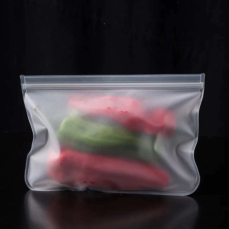10pcs Silicone Food Storage Containers Leakproof Containers Reusable Stand Up Zip Shut Bag Fresh Bag Food Storage Bag Fresh Wrap