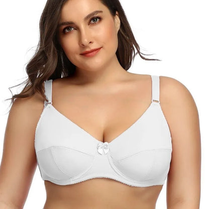 Beauwear Damesbeugel Plus Size Bh Volledige Dekking Niet-Gewatteerde Beha-Minimizer Ondergoed 36-52 D E F Kleur Zwart Nude Bh