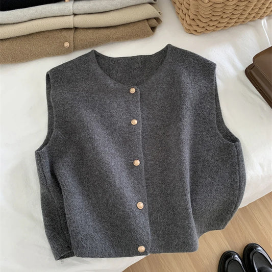 Elegant Koreaanse Gebreide Cardigan Top
